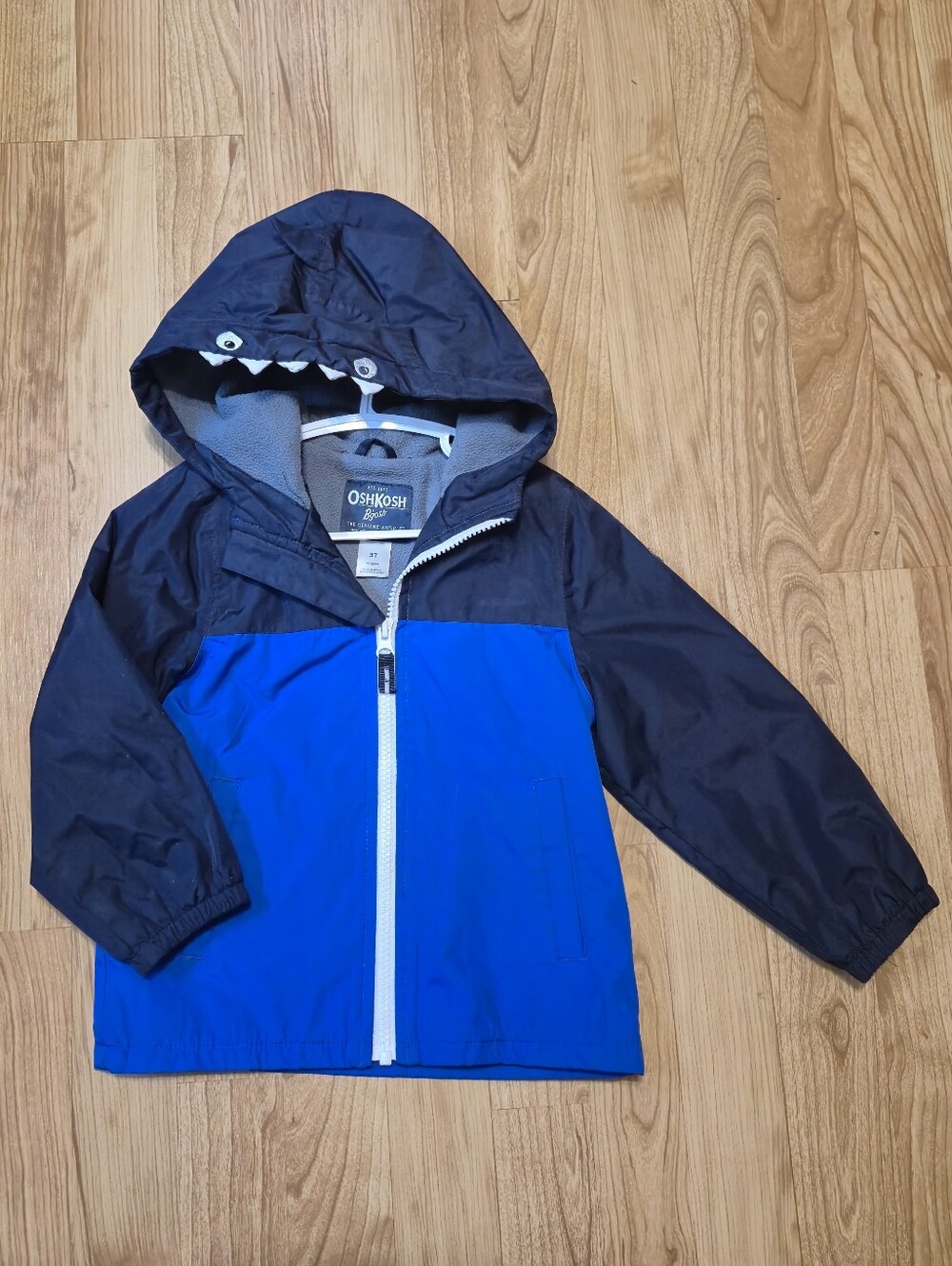 OshKosh B'gosh Blue and Navy Hooded Lightweight Coat